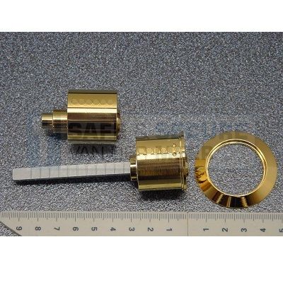 Pfaffenhain set cilinders voor Lips 1754/1753 EB in messingkleur, binnen- & buitencilinder SKG**®